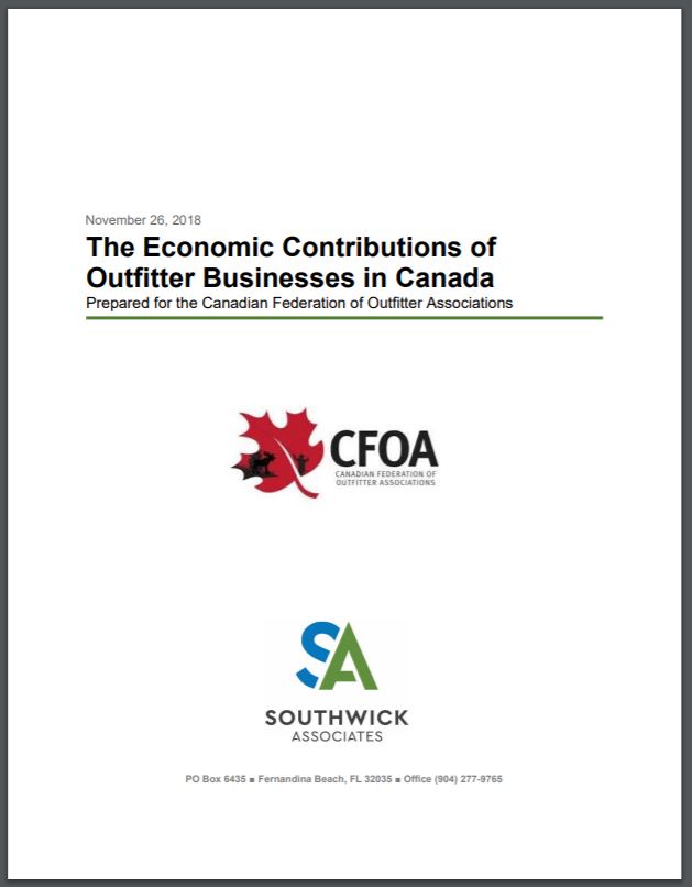 The Economic Contributions of Outfitter Businesses in Canada