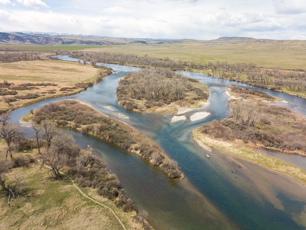 Cottonwood Camp aerial scenic