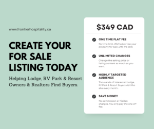 Lodge RV Park Resort For Sale Advertising