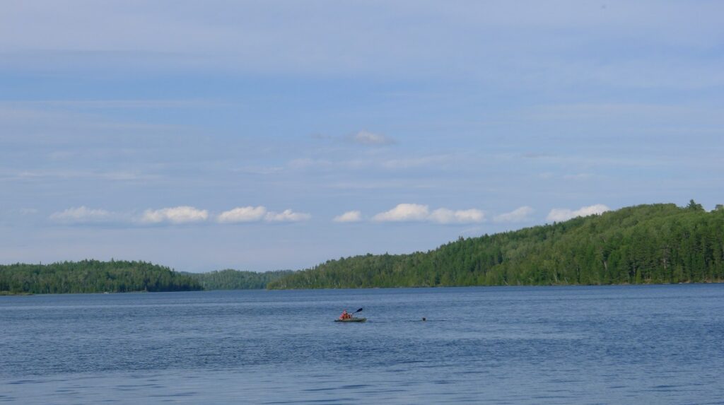 Panoramic lake view