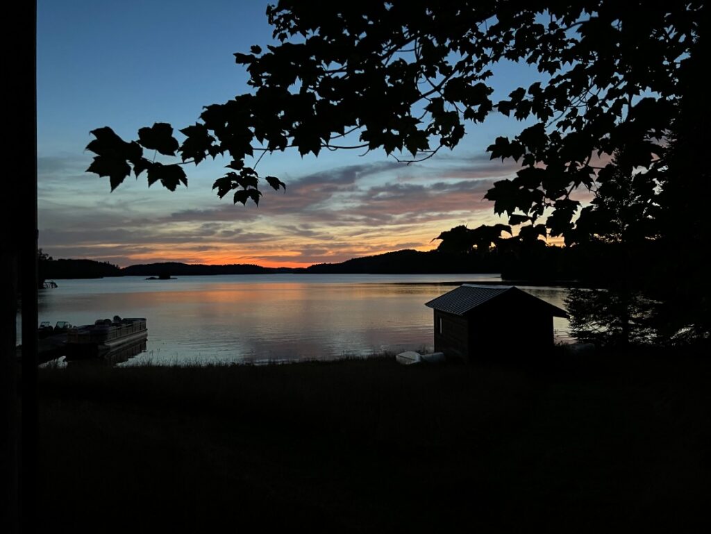 Sunset on Upper Manitou Lake